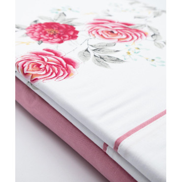  Jogo de Cama Rosas Vintage